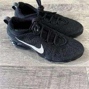 Nike Black Knit Sneakers with White Logo